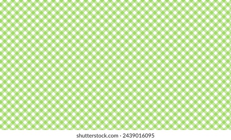 Diagonal green checkered in the white background