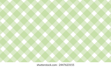 Diagonal green checkered in the white background	