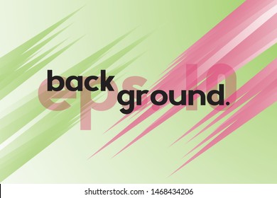 Diagonal green and pink stripes for landing page, animation, web, cover, business card or poster.