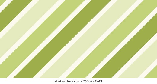 Diagonal green stripe pattern in pastel tones for textile, wallpaper, or background design