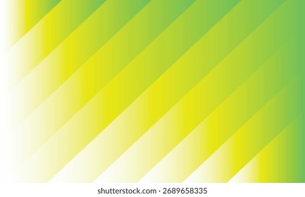 Diagonal Green and Yellow Gradient Stripes Background