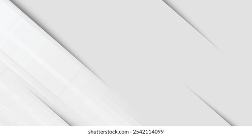 Diagonal grey gradient lines background. Abstract silver stripes wallpaper. Abstract gray tech backdro