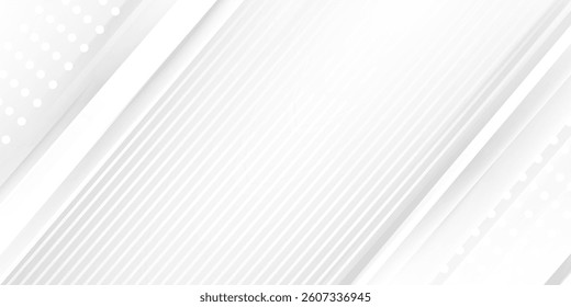 Diagonal grey gradient lines background. Abstract silver stripes wallpaper. Abstract gray tech backdrop. Oblique gris texture for graphic design, poster.eps10