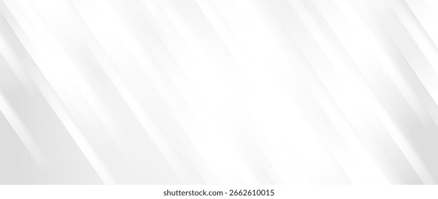 Diagonal grey gradient lines background. Abstract silver stripes wallpaper. Abstract gray tech backdrop. Oblique gris texture for graphic design, poster, banner, flyer, brochure, presentation