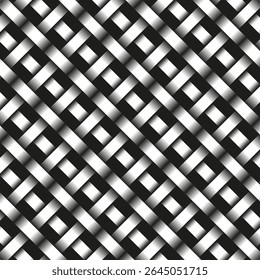 Diagonal grid pattern. High contrast tiles. Vector square structure. Abstract geometric layout.