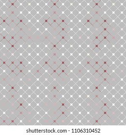 Diagonal grid vector background. Colored woven fabric texture. Rounded and concave squares. Abstract geometric vector for celebration decoration, packaging, textile design, covers. 