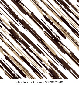 Diagonal Grunge Stripes. Abstract Texture with Dry Brush Strokes. Scribbled Grunge Rapport for Fabric, Cloth, Paper Retro Vector Background with Stripes.