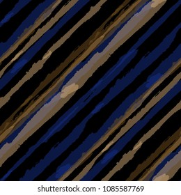 Diagonal Grunge Stripes. Abstract Texture with Dry Brush Strokes. Scribbled Grunge Rapport for Wallpaper, Print, Textile Trendy Vector Background.