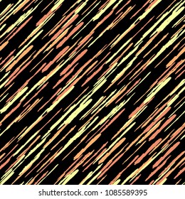 Diagonal Grunge Stripes. Abstract Texture with Brush Strokes. Scribbled Grunge Motif for Wallpaper, Print, Textile Retro Vector Background.