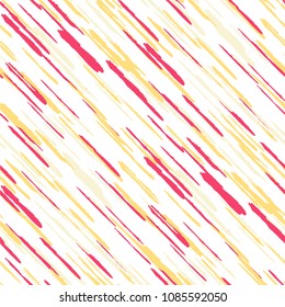 Diagonal Grunge Stripes. Abstract Texture with Dry Brush Strokes. Scribbled Grunge Rapport for Fabric, Cloth, Textile Rustic Vector Background.