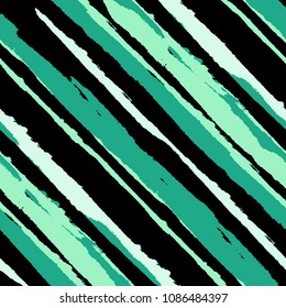 Diagonal Grunge Stripes. Abstract Texture with Dry Brush Strokes. Scribbled Grunge Rapport for Fabric, Cloth, Textile Retro Vector Background.