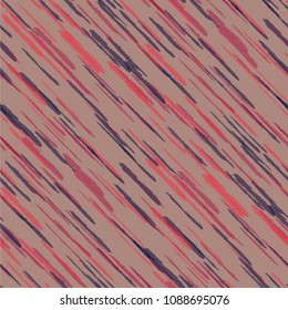 Diagonal Grunge Stripes. Abstract Texture with Dry Brush Strokes. Scribbled Grunge Rapport for Fabric, Cloth, Paper Retro Vector Background with Stripes.