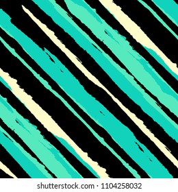 Diagonal Grunge Stripes. Abstract Texture with Brush Strokes. Scribbled Grunge Pattern for Fabric, Cloth, Textile Retro Vector Background with Stripes.