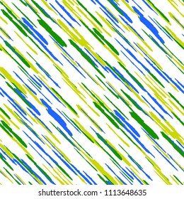Diagonal Grunge Stripes. Abstract Texture with Brush Strokes. Scribbled Grunge Motif for Fabric, Cloth, Textile Retro Vector Background with Stripes.