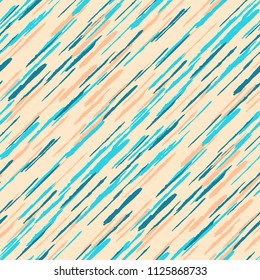 Diagonal Grunge Stripes. Abstract Texture with Dry Brush Strokes. Scribbled Grunge Rapport for Fabric, Print, Textile Rustic Vector Background with Stripes.