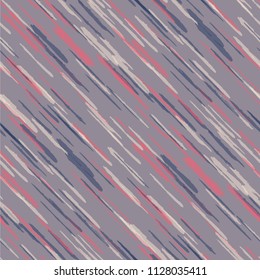 Diagonal Grunge Stripes. Abstract Texture with Dry Brush Strokes. Scribbled Grunge Pattern for Fabric, Print, Textile Rustic Vector Background with Stripes.