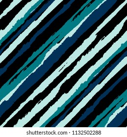 Diagonal Grunge Stripes. Abstract Texture with Brush Strokes. Scribbled Grunge Motif for Wallpaper, Print, Textile Rustic Vector Background.