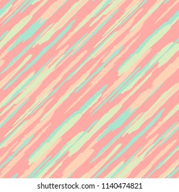 Diagonal Grunge Stripes. Abstract Texture with Brush Strokes. Scribbled Grunge Pattern for Fabric, Cloth, Textile Rustic Vector Background.