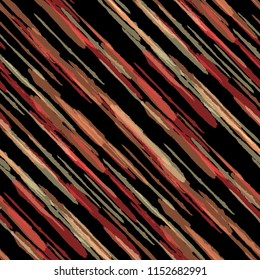 Diagonal Grunge Stripes. Abstract Texture with Brush Strokes. Scribbled Grunge Motif for Fabric, Cloth, Textile Rustic Vector Background.