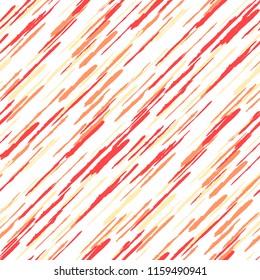 Diagonal Grunge Stripes. Abstract Texture with Brush Strokes. Scribbled Grunge Pattern for Fabric, Print, Textile Trendy Vector Background with Stripes.
