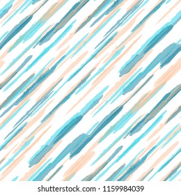 Diagonal Grunge Stripes. Abstract Texture with Dry Brush Strokes. Scribbled Grunge Rapport for Fabric, Cloth, Textile Rustic Vector Background.