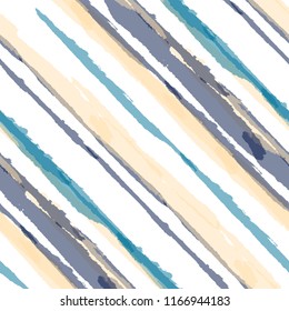 Diagonal Grunge Stripes. Abstract Texture with Brush Strokes. Scribbled Grunge Rapport for Fabric, Print, Textile Retro Vector Background.