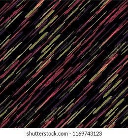 Diagonal Grunge Stripes. Abstract Texture with Dry Brush Strokes. Scribbled Grunge Rapport for Fabric, Cloth, Paper Retro Vector Background.