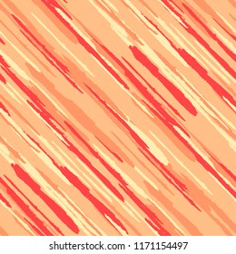 Diagonal Grunge Stripes. Abstract Texture with Brush Strokes. Scribbled Grunge Motif for Fabric, Cloth, Textile Retro Vector Background.