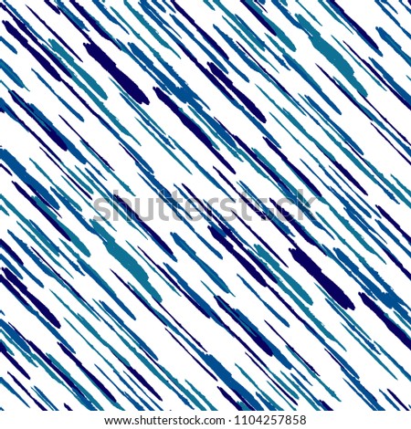 Diagonal Grunge Stripes. Abstract Texture with Brush Strokes. Scribbled Grunge Pattern for Fabric, Cloth, Paper Trendy Vector Background with Stripes.