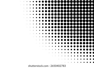 Gradiente de semitono diagonal con puntos negros