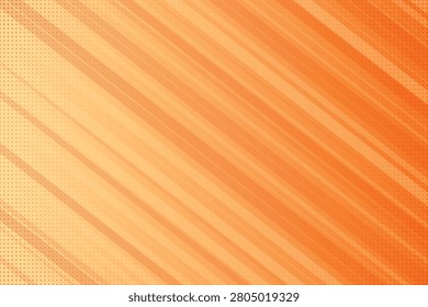 Diagonal halftone gradient in warm orange tones