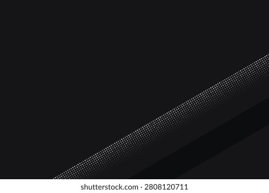 Diagonal halftone pattern on dark monochrome background, grid dots