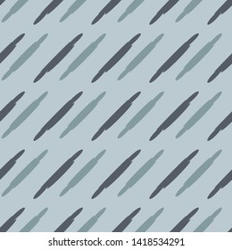 Diagonal Hand Drawn Stripes Seamless Pattern