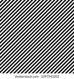 diagonal hatching pattern, black and white slanted lines - vector seamless repeatable texture background