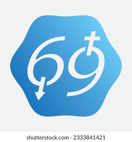 diagonal icon logo gender symbol