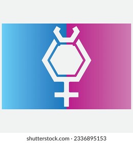 diagonal icon logo gender symbol