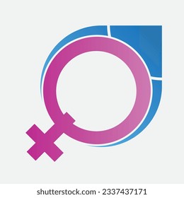 diagonal icon logo gender symbol