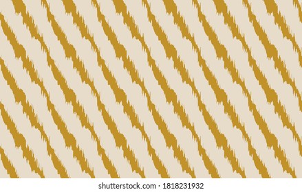 Diagonal ikat stripes. Geometric folklore ornament. Tribal ethnic vector texture. Seamless pattern in Aztec style. Folk embroidery. Indian, Scandinavian, Gypsy, Mexican, African rug.