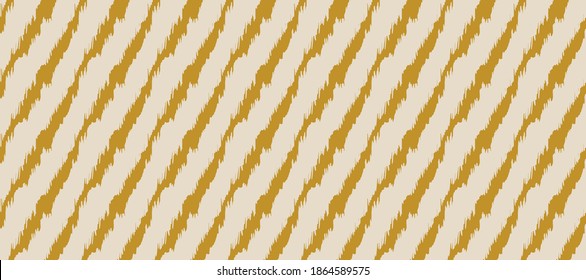 Diagonal ikat stripes. Geometric folklore ornament. Tribal ethnic vector texture. Seamless pattern in Aztec style. Folk embroidery. Indian, Scandinavian, Gypsy, Mexican, African rug.