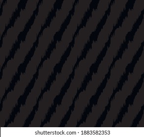 Diagonal ikat stripes. Geometric folklore ornament. Tribal ethnic vector texture. Seamless pattern in Aztec style. Folk embroidery. Indian, Scandinavian, Gypsy, Mexican, African rug.