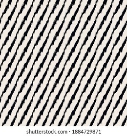 Diagonal ikat stripes. Geometric folklore ornament. Tribal ethnic vector texture. Seamless pattern in Aztec style. Folk embroidery. Indian, Scandinavian, Gypsy, Mexican, African rug.