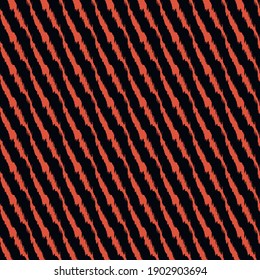 Diagonal ikat stripes. Geometric folklore ornament. Tribal ethnic vector texture. Seamless pattern in Aztec style. Folk embroidery. Indian, Scandinavian, Gypsy, Mexican, African rug.