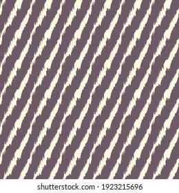 Diagonal ikat stripes. Geometric folklore ornament. Tribal ethnic vector texture. Seamless pattern in Aztec style. Folk embroidery. Indian, Scandinavian, Gypsy, Mexican, African rug.