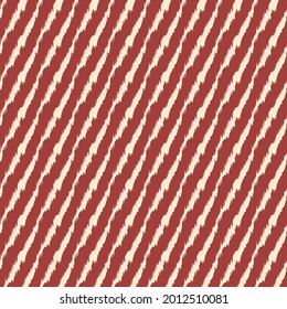 Diagonal ikat stripes. Geometric folklore ornament. Tribal ethnic vector texture. Seamless pattern in Aztec style. Folk embroidery. Indian, Scandinavian, Gypsy, Mexican, African rug.
