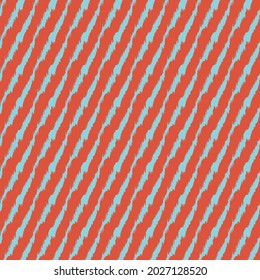 Diagonal ikat stripes. Geometric folklore ornament. Tribal ethnic vector texture. Seamless pattern in Aztec style. Folk embroidery. Indian, Scandinavian, Gypsy, Mexican, African rug.