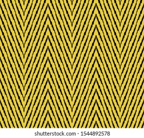 Diagonal ikat stripes. Zigzag pattern seamless. Geometric chevron abstract illustration, wallpaper. Tribal ethnic vector texture. Aztec style. Folk embroidery. Indian, Scandinavian,  African rug.