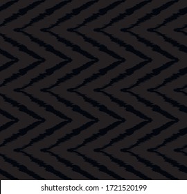 Diagonal ikat stripes. Zigzag pattern seamless. Geometric chevron abstract illustration, wallpaper. Tribal ethnic vector texture. Aztec style. Folk embroidery. Indian, Scandinavian,  African rug.
