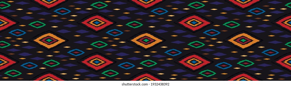 Diagonal ikat stripes. Zigzag pattern seamless. Geometric chevron abstract illustration, wallpaper. Tribal ethnic vector texture. Aztec style. Folk embroidery. Indian, Scandinavian,  African rug.
