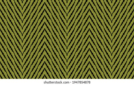 Diagonal ikat stripes. Zigzag pattern seamless. Geometric chevron abstract illustration, wallpaper. Tribal ethnic vector texture. Aztec style. Folk embroidery. Indian, Scandinavian,  African rug.