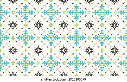 Diagonal ikat stripes. Zigzag pattern seamless. Geometric chevron abstract illustration, wallpaper. Tribal ethnic vector texture. Aztec style. Folk embroidery. Indian, Scandinavian, African rug.